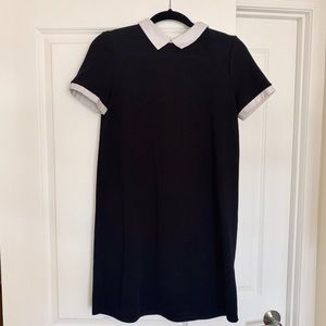 Zara Collared Mini Dress - Wednesday Addams Like